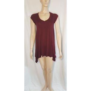 Vestique Long Side Hem T-Shirt Mini Dress
